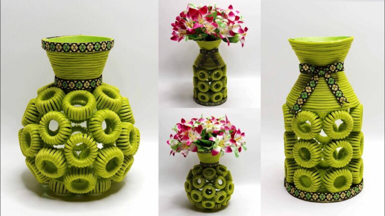 Une idée créative pour transformer des bouchons en de magnifiques vases…
