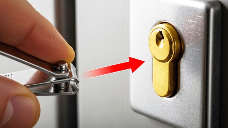 Ouvre une porte d&rsquo;urgence en 5 minutes : astuce express avec un coupe-ongles !