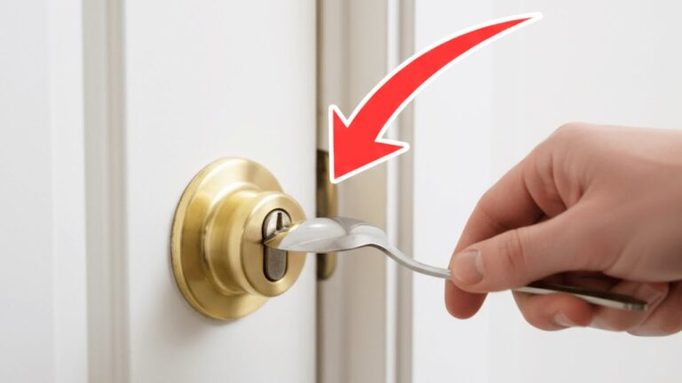 Ouvrez une porte sans clé en 5 minutes avec une cuillère simple et rapide !