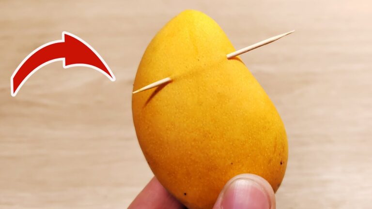 1 astuce incroyable avec un cure-dent pour simplifier la vie avec les mangues !