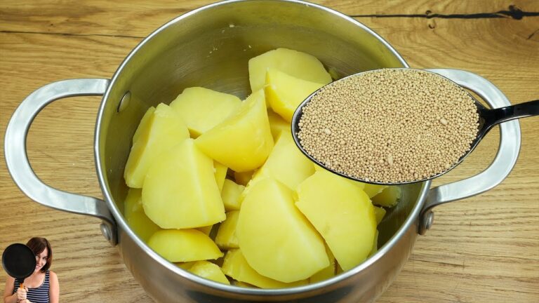 2 pommes de terre et 1 œuf : découvrez cette recette croustillante et rapide !