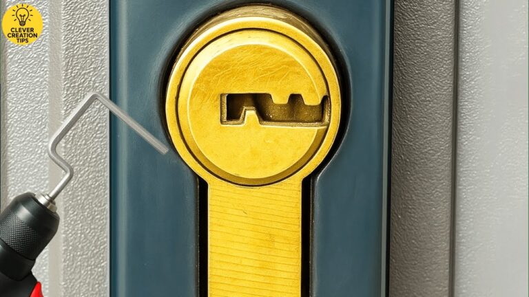 Ouvrir une porte d&rsquo;urgence sans clé : 3 étapes simples avec une barre en L !