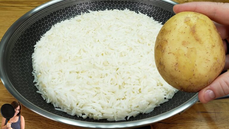 3 recettes rapides et délicieuses avec une pomme de terre, du riz et des œufs !