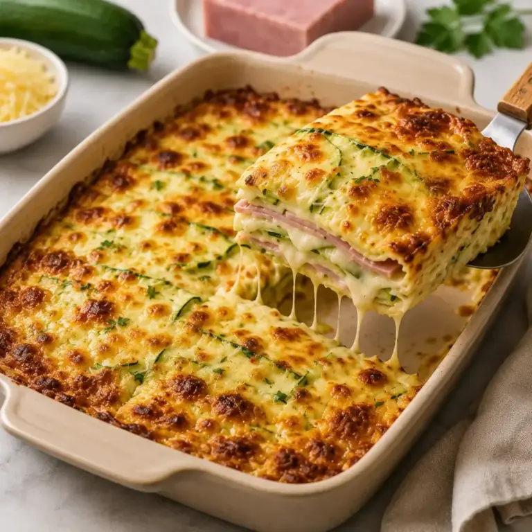 Gratin de courgettes au jambon : la recette facile et savoureuse