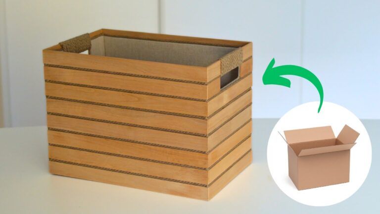 5 Idées Géniales pour Créer des Corbeilles de Rangement en Carton ! ♻️