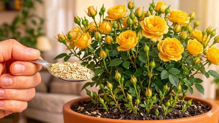 1 cuillère pour faire fleurir vos rosiers comme jamais ! 🌹 Découvrez le secret des pros !