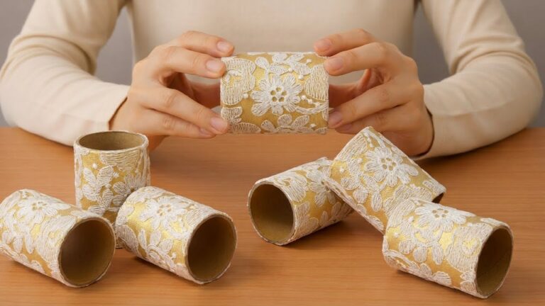 Transformez 5 rouleaux de carton en déco DIY époustouflante pour votre maison !