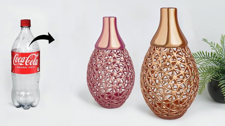 Transformez 1 bouteille en plastique en vase floral tendance et écolo !