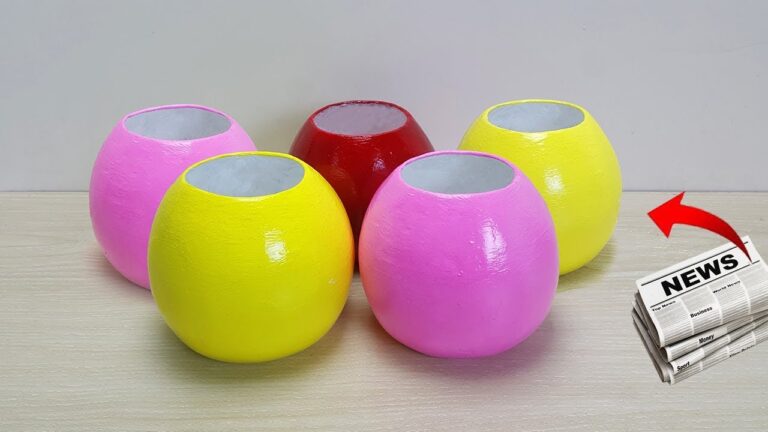 5 idées créatives pour fabriquer un vase à fleurs avec des journaux chez soi