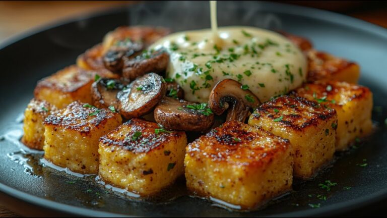 10 recettes de polenta végétalienne : Savourez des champignons à l&rsquo;ail irrésistibles !