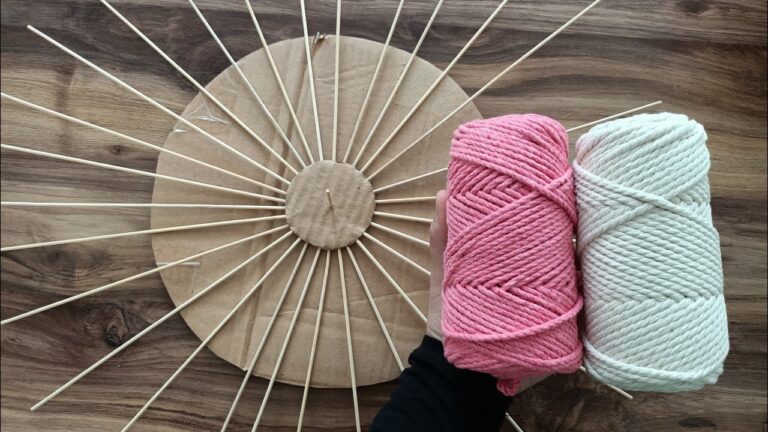 5 étapes faciles pour créer un magnifique panier en macramé avec un seau !