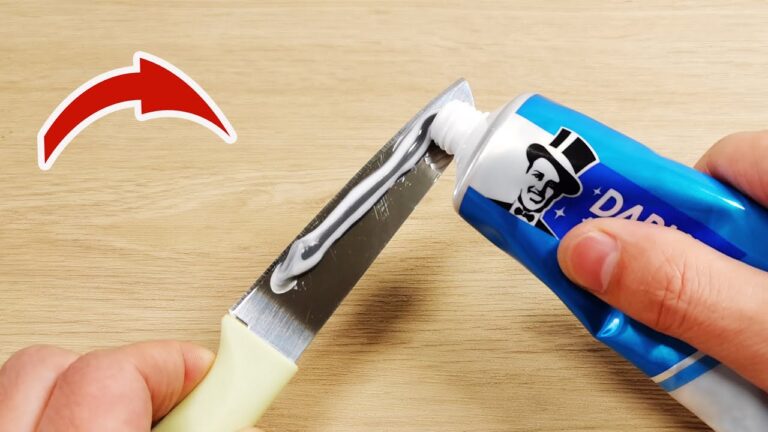 30 astuces surprenantes pour entretenir vos couteaux avec du dentifrice !