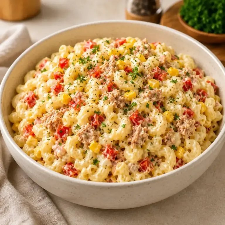 Salade de macaronis au thon et légumes croquants : une recette fraîche et gourmande pour tous les jours