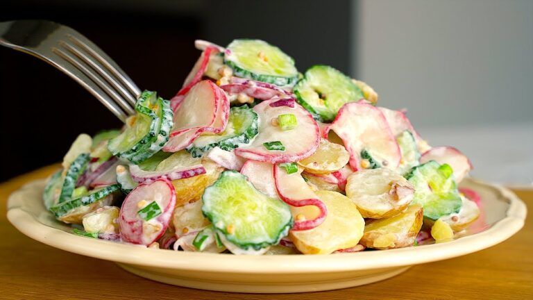 12 recettes de salade de concombre et pommes de terre à essayer absolument !