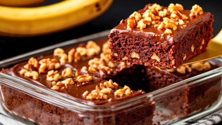 Brownie moelleux à l’avoine sans farine ni sucre ! 🍫🌾