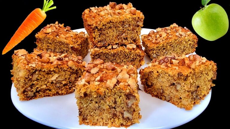 Le meilleur gâteau diététique à l&rsquo;avoine, à la pomme et à la carotte ! Vous le ferez tous les jours
