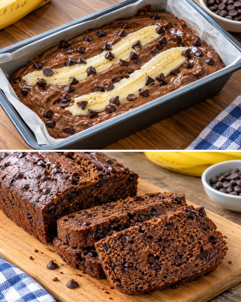 5 Star Style Banana Chocolate Bread | Without Oven | Homemade Banana Bread Recipe | Chocolate Bread