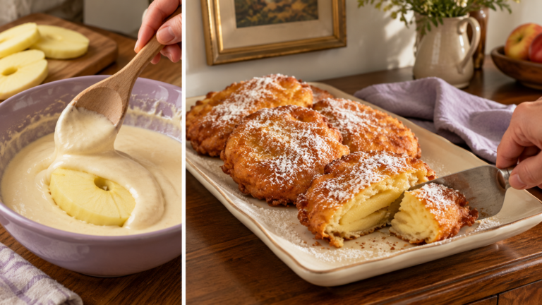 5 minutes pour préparer ces beignets aux pommes : impossible de faire plus simple !