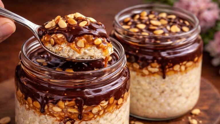🔥 Snickers à l’avoine en 5 minutes ! Dessert végan sans sucre